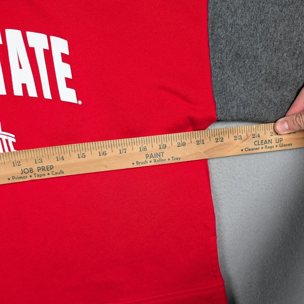 Ohio State Buckeyes Sweatshirt Womens‎ Medium Red Colorblock Nike Crewneck NCAA - Picture 4 of 8